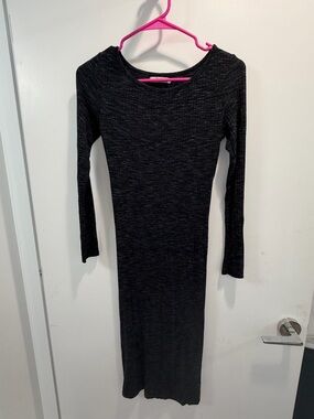 Bershka Long Sleeve Midi Dress
